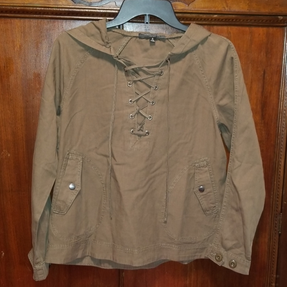 Army Green Hooded top size small